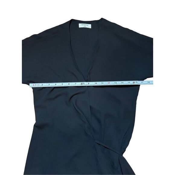 ARITZIA BABATON WALLACE DRESS BLACK Short-sleeve wrap dress sz XS - Picture 8 of 12